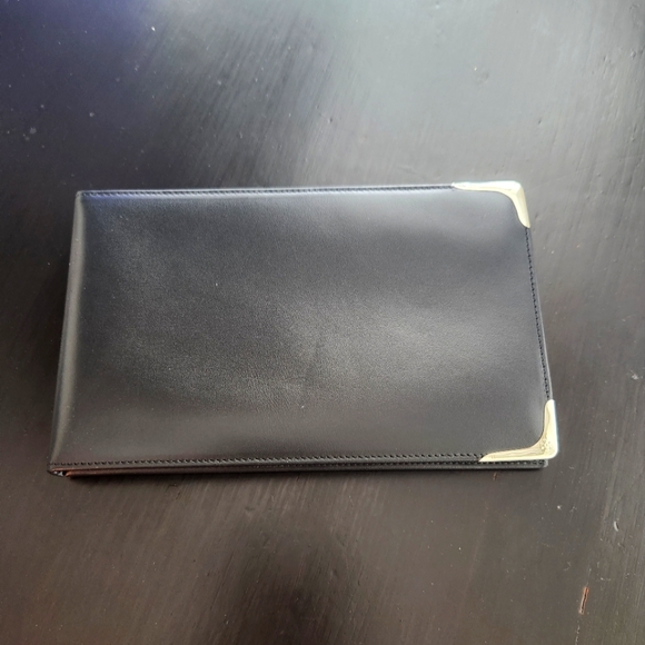 Sillems Leather Check Book Cover - Picture 1 of 6